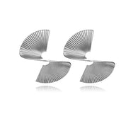 Silver twist earrings 