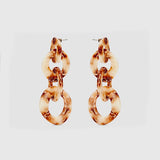 Brown Marble Earrings