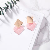 Pink & Gold Earrings