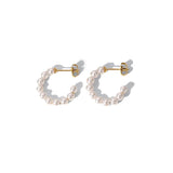 Pearl Hoop Earrings