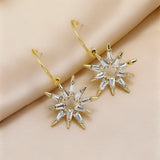 Gold Star Charm Earrings