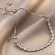 Silver tennis bracelet 