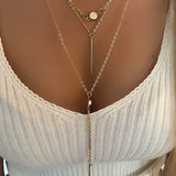 Gold Bar Layered Necklace